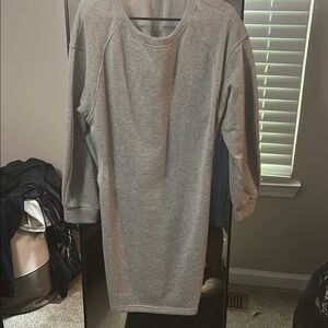 Gray Long Sleeve Dress